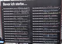 Installation "Before I Die"