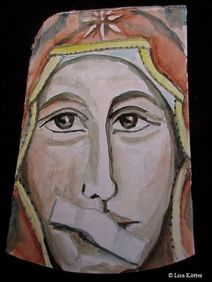 Ikone, die von Lisa Kötter für die Aktionswoche Maria 2.0 geschaffen wurde