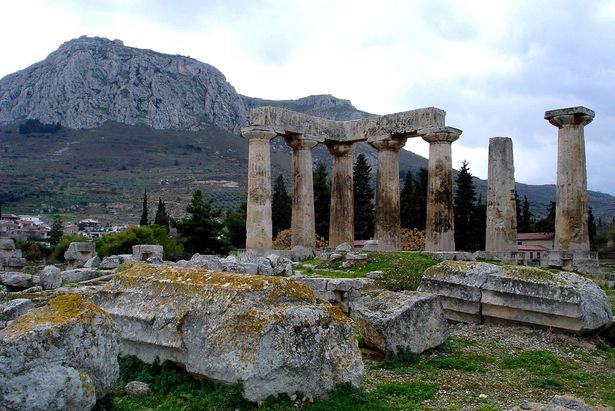 Apollon Tempel in Korinth